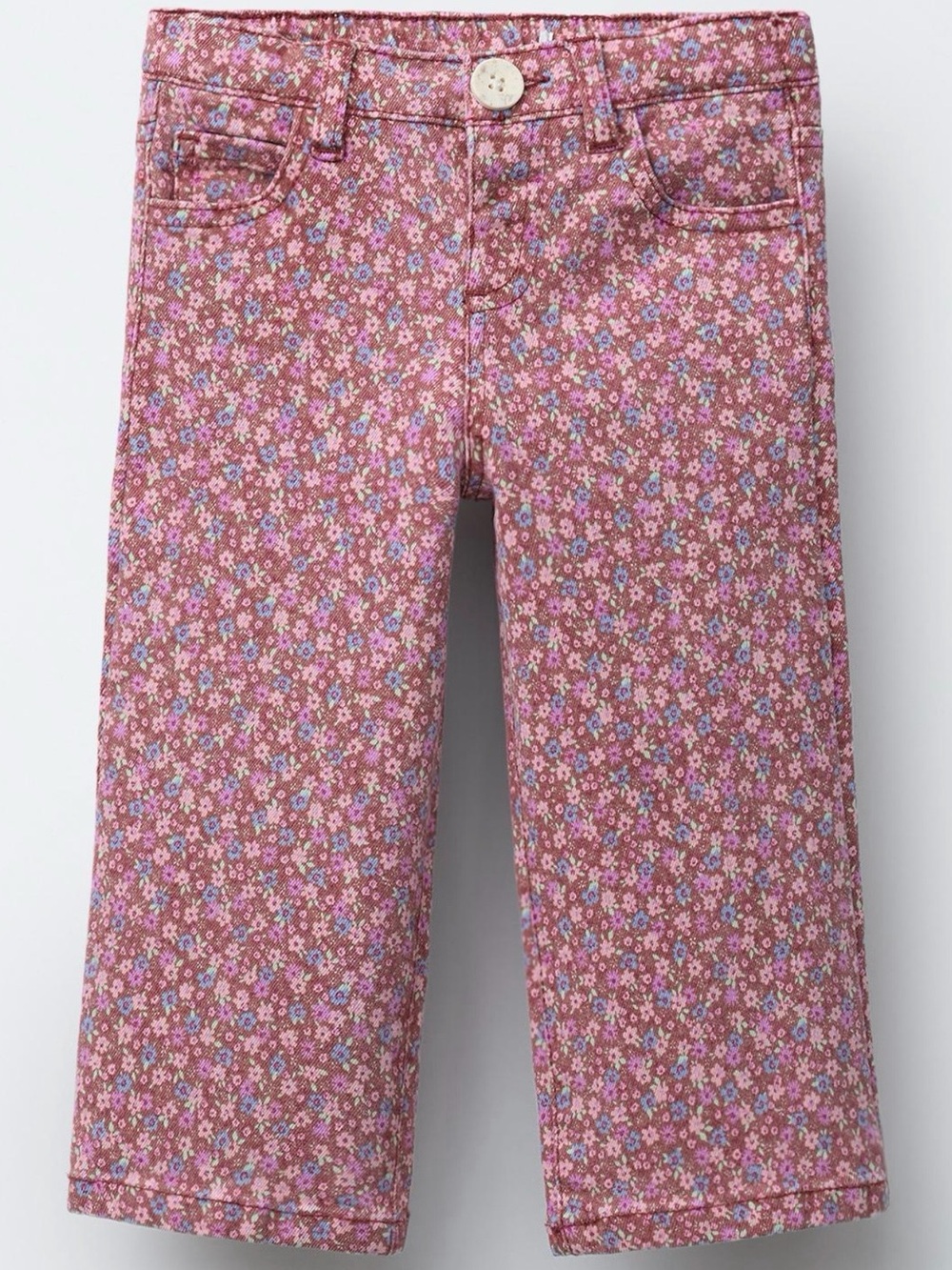 Zara Pink Floral Kids Jeans